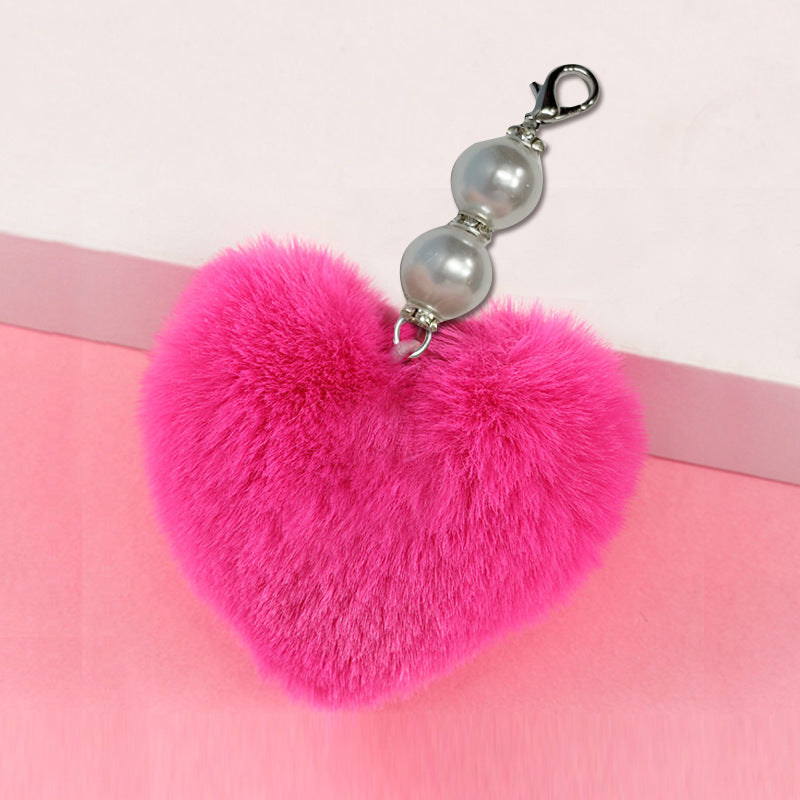Original Design Multicolor Pendant Key Jewelry Accessory Featuring Artificial Pearl Inlay