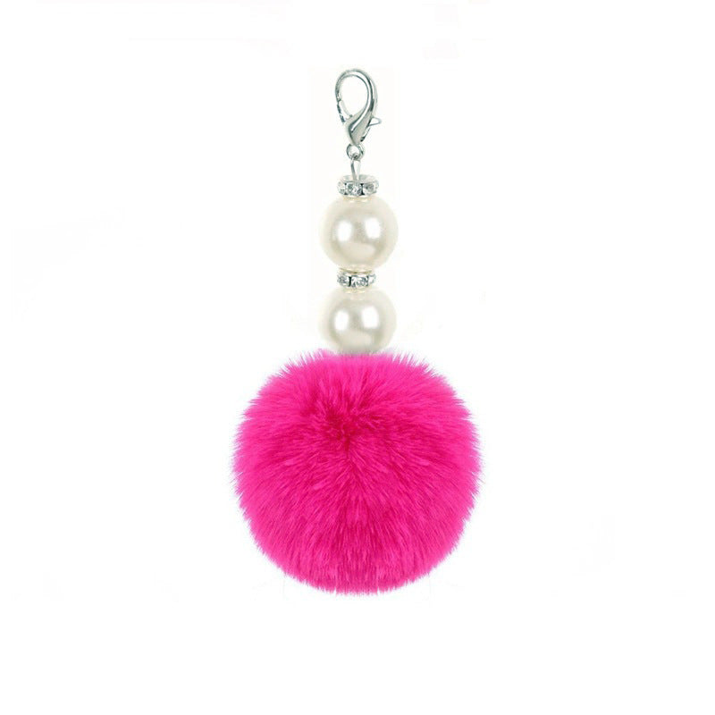 Original Design Multicolor Pendant Key Jewelry Accessory Featuring Artificial Pearl Inlay