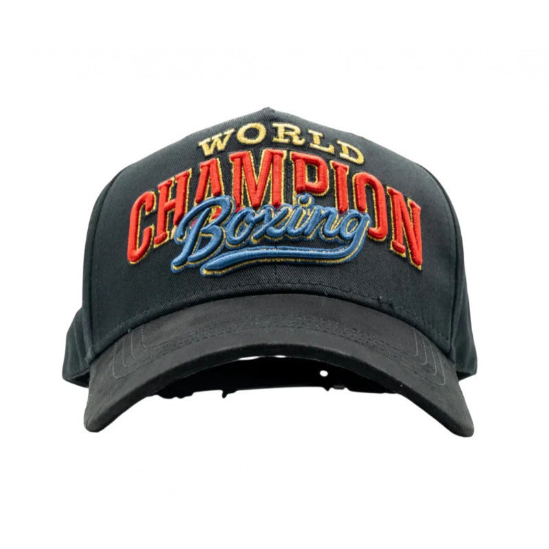 Casual Baseball Cap With Wide Brim Featuring Cartoon Character Embroidery, Made Of Soft Flannel For UV Protection
