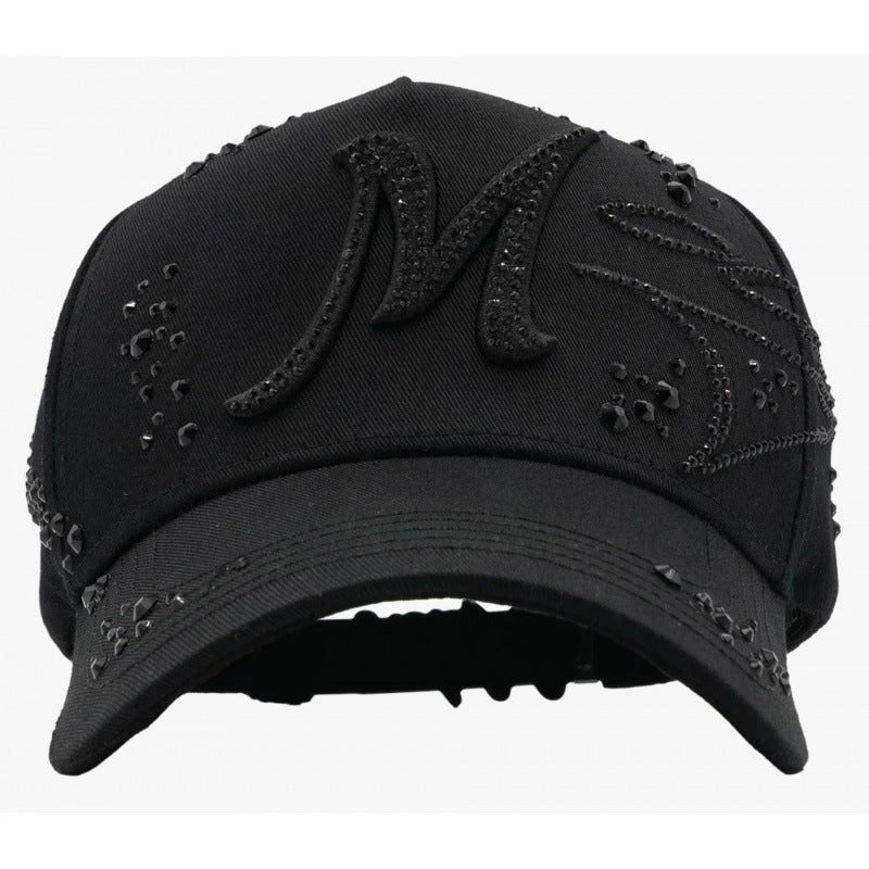 Casual Baseball Cap With Wide Brim Featuring Cartoon Character Embroidery, Made Of Soft Flannel For UV Protection