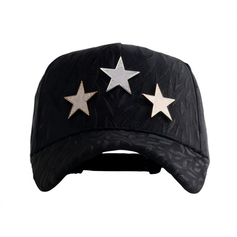 Casual Baseball Cap With Wide Brim Featuring Cartoon Character Embroidery, Made Of Soft Flannel For UV Protection