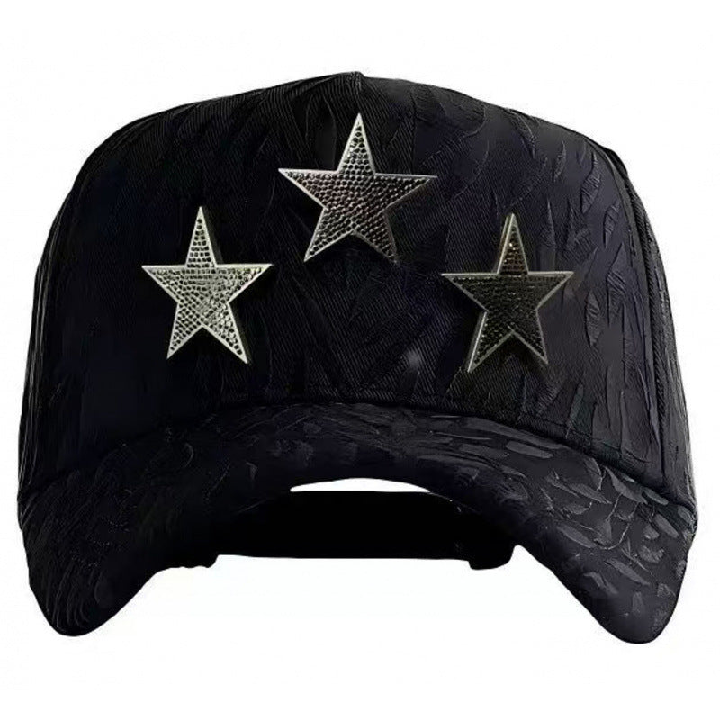 Casual Baseball Cap With Wide Brim Featuring Cartoon Character Embroidery, Made Of Soft Flannel For UV Protection