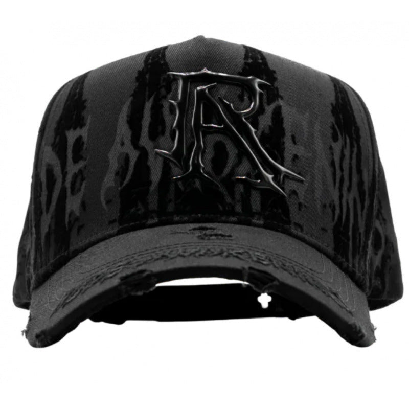 Casual Baseball Cap With Wide Brim Featuring Cartoon Character Embroidery, Made Of Soft Flannel For UV Protection