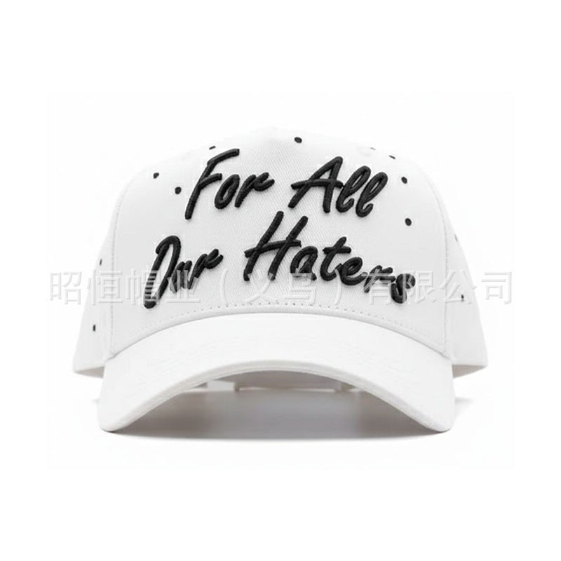 New Style Outdoor Baseball Cap With Embroidery, Made Of Cotton, Suitable For All Seasons