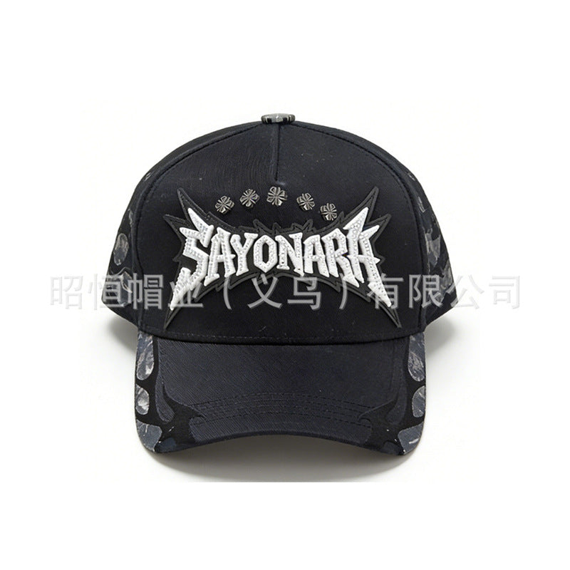 New Style Outdoor Baseball Cap With Embroidery, Made Of Cotton, Suitable For All Seasons