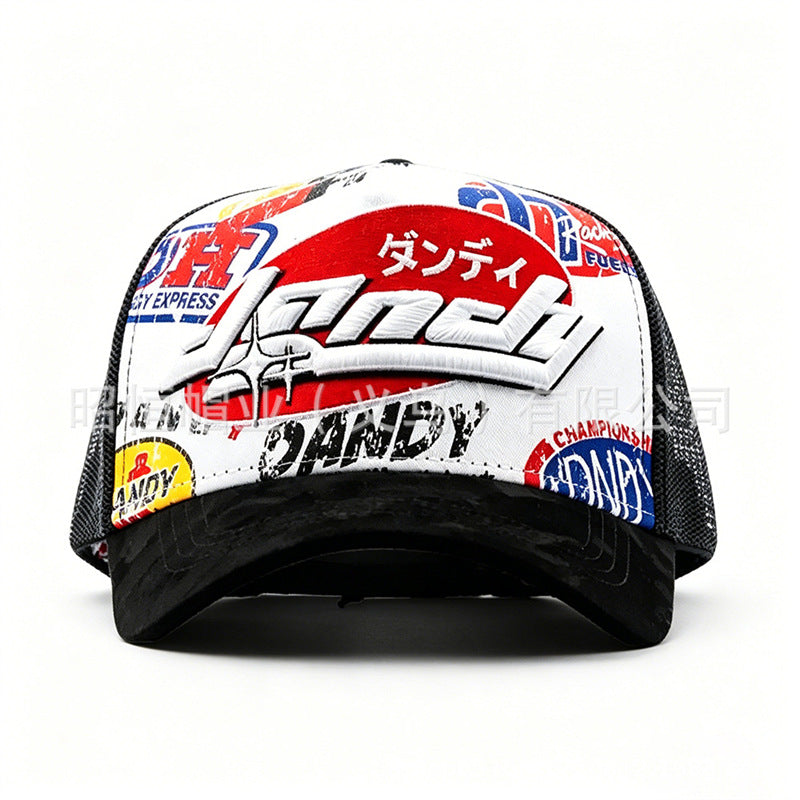 New Style Outdoor Baseball Cap With Embroidery, Made Of Cotton, Suitable For All Seasons