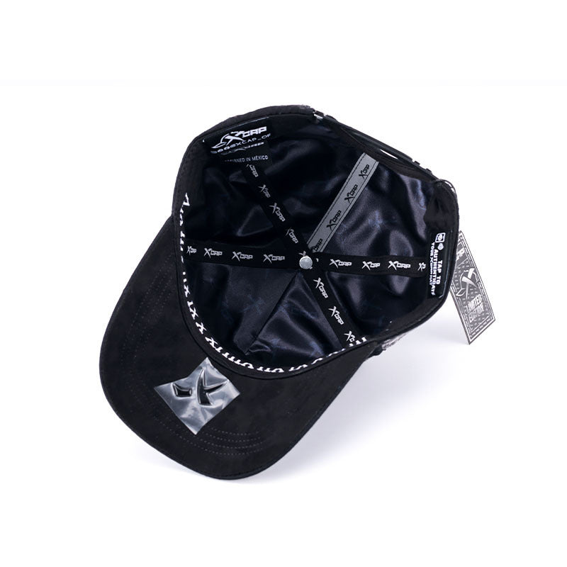Exaggerated Cross Baseball Cap With Curved Brim, Cotton Material Featuring Embroidery And UV Protection
