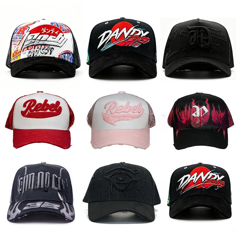 New Style Outdoor Baseball Cap With Embroidery, Made Of Cotton, Suitable For All Seasons