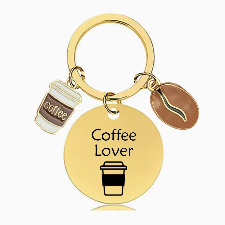 Drink Bag Charms Key Chains In Steel Color Featuring Durable Titanium Steel Material
