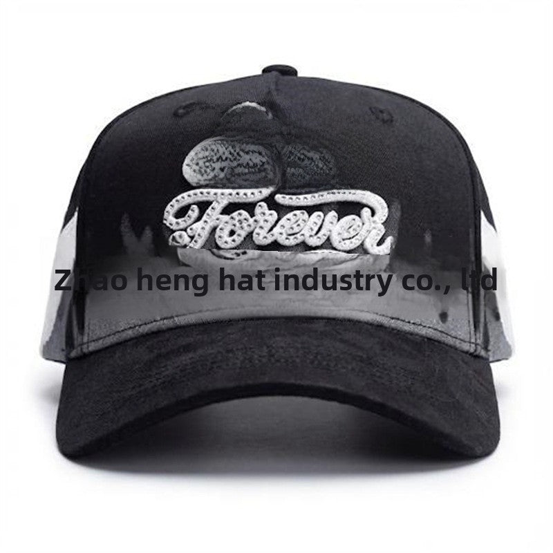New Style Outdoor Baseball Cap With Embroidery, Made Of Cotton, Suitable For All Seasons