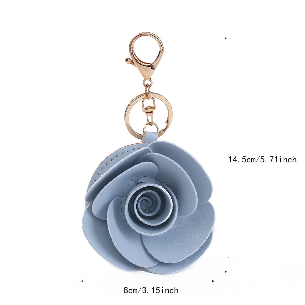 Handmade Flowers Bag Pendant In Cloth Material With Retro Style, Perfect For Decorative Hanging Accessories