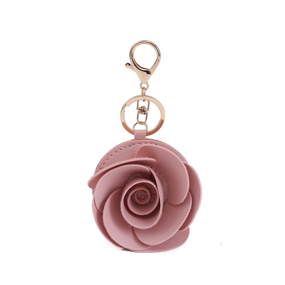 Handmade Flowers Bag Pendant In Cloth Material With Retro Style, Perfect For Decorative Hanging Accessories