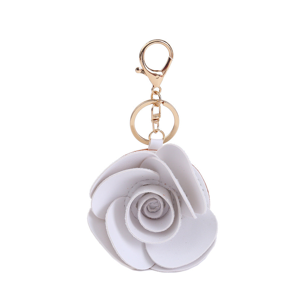 Handmade Flowers Bag Pendant In Cloth Material With Retro Style, Perfect For Decorative Hanging Accessories