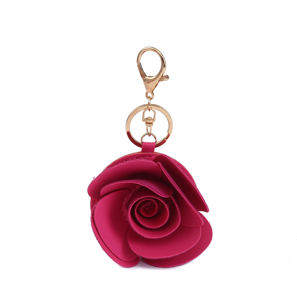 Handmade Flowers Bag Pendant In Cloth Material With Retro Style, Perfect For Decorative Hanging Accessories
