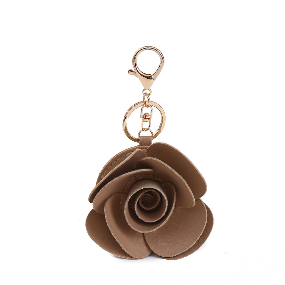 Handmade Flowers Bag Pendant In Cloth Material With Retro Style, Perfect For Decorative Hanging Accessories
