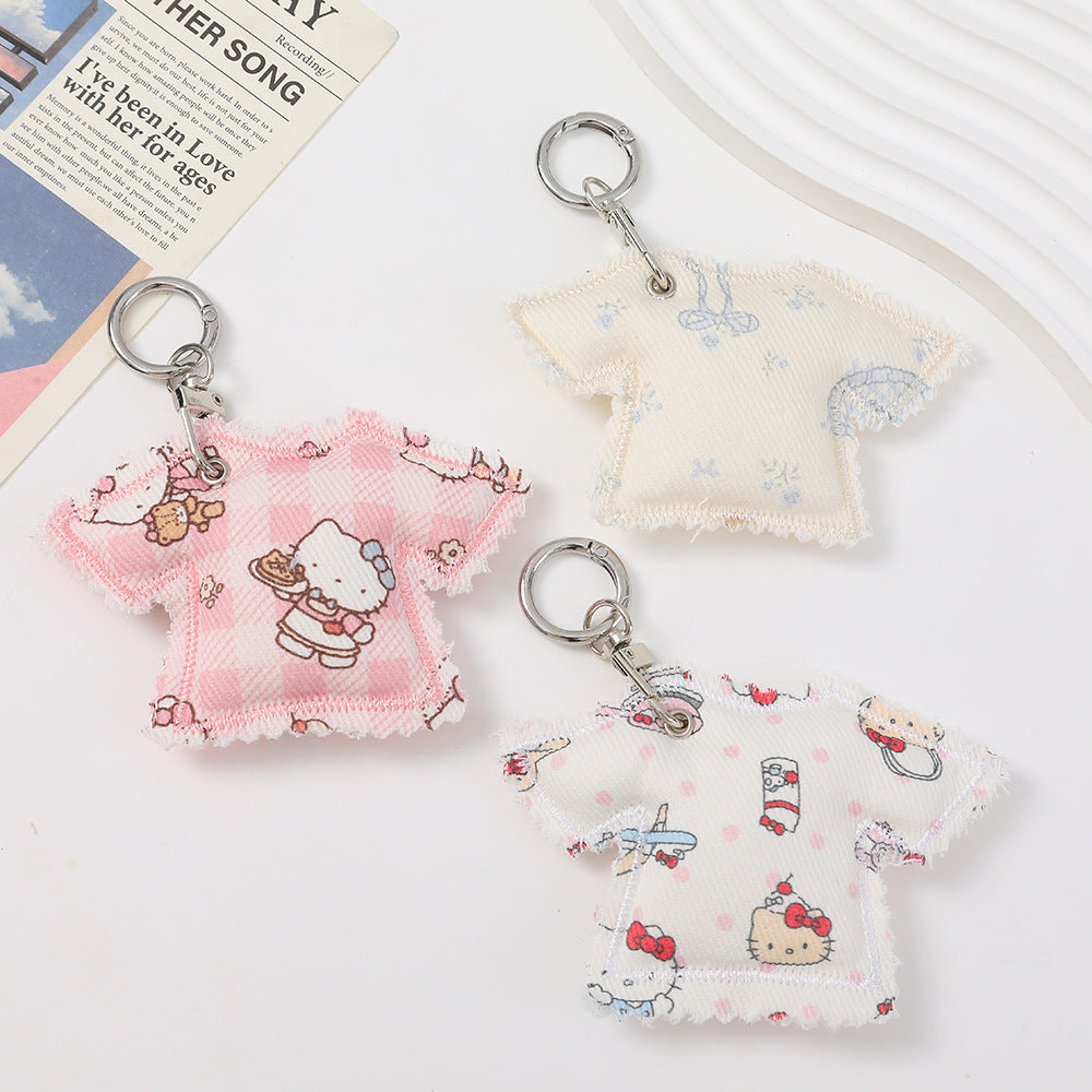 Handmade Cute Cloth Key Chain, Perfect Accessory For  Spring And Summer