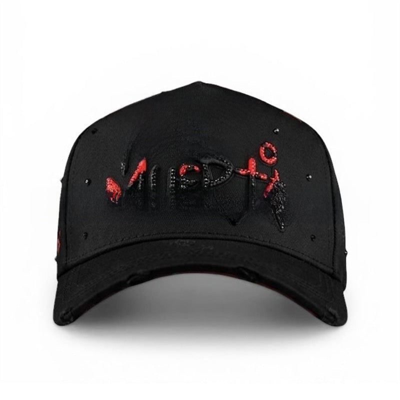 New Style Outdoor Baseball Cap With Embroidery, Made Of Cotton, Suitable For All Seasons