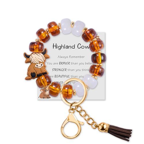 Leopard Print Tassel Key Chain In Khaki Featuring Silica Gel Material, Perfect For Winter Accessories