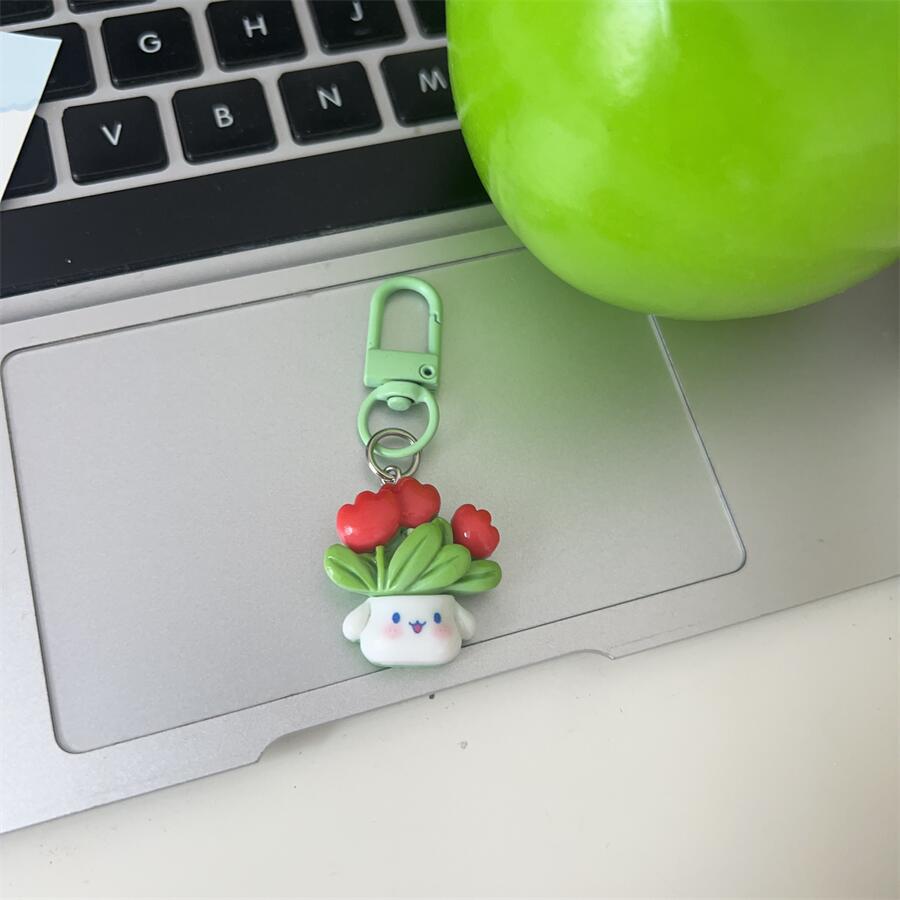 Multicolor Animal Bag Charm Key Chain Made Of Durable Plastic, Stylish Accessory For Bags
