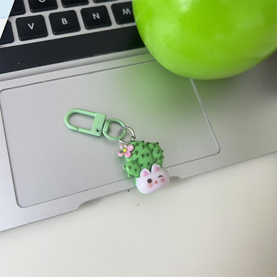 Multicolor Animal Bag Charm Key Chain Made Of Durable Plastic, Stylish Accessory For Bags