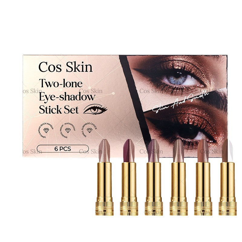 6 Pieces Multicolor Eye Shadow Set Featuring Vibrant Shades For Stunning Eye Makeup