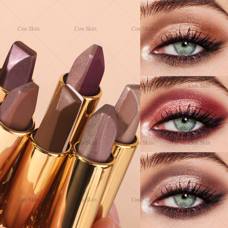 6 Pieces Multicolor Eye Shadow Set Featuring Vibrant Shades For Stunning Eye Makeup