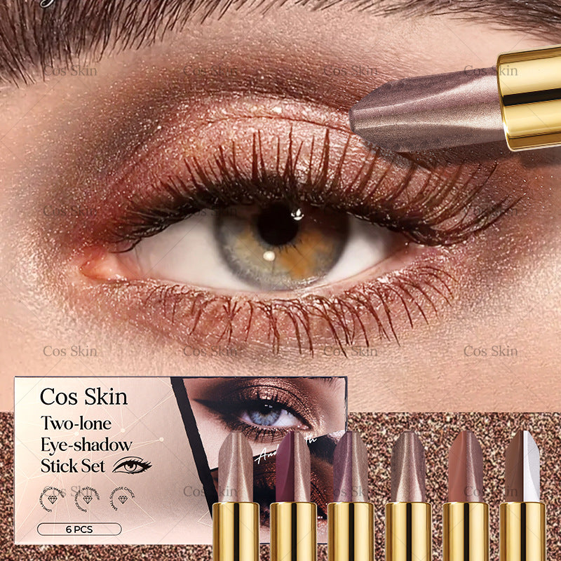6 Pieces Multicolor Eye Shadow Set Featuring Vibrant Shades For Stunning Eye Makeup