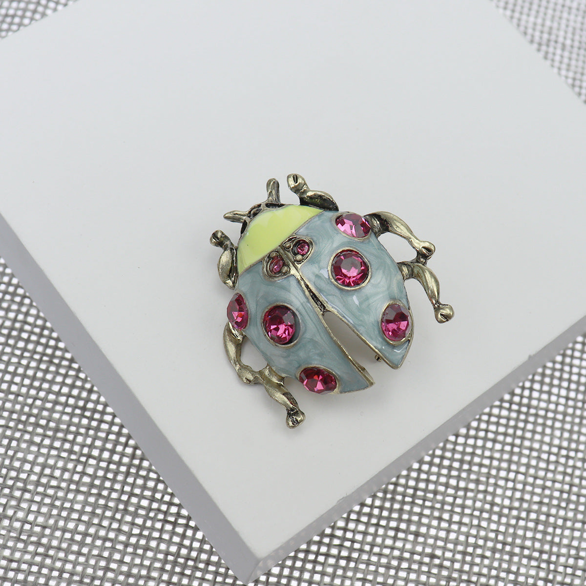 Alloy Insect Pin Featuring Enamel Craftsmanship