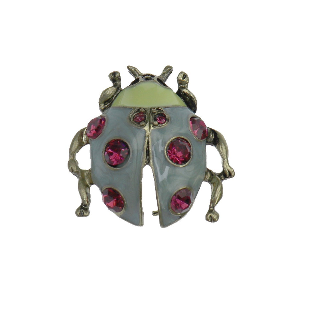 Alloy Insect Pin Featuring Enamel Craftsmanship