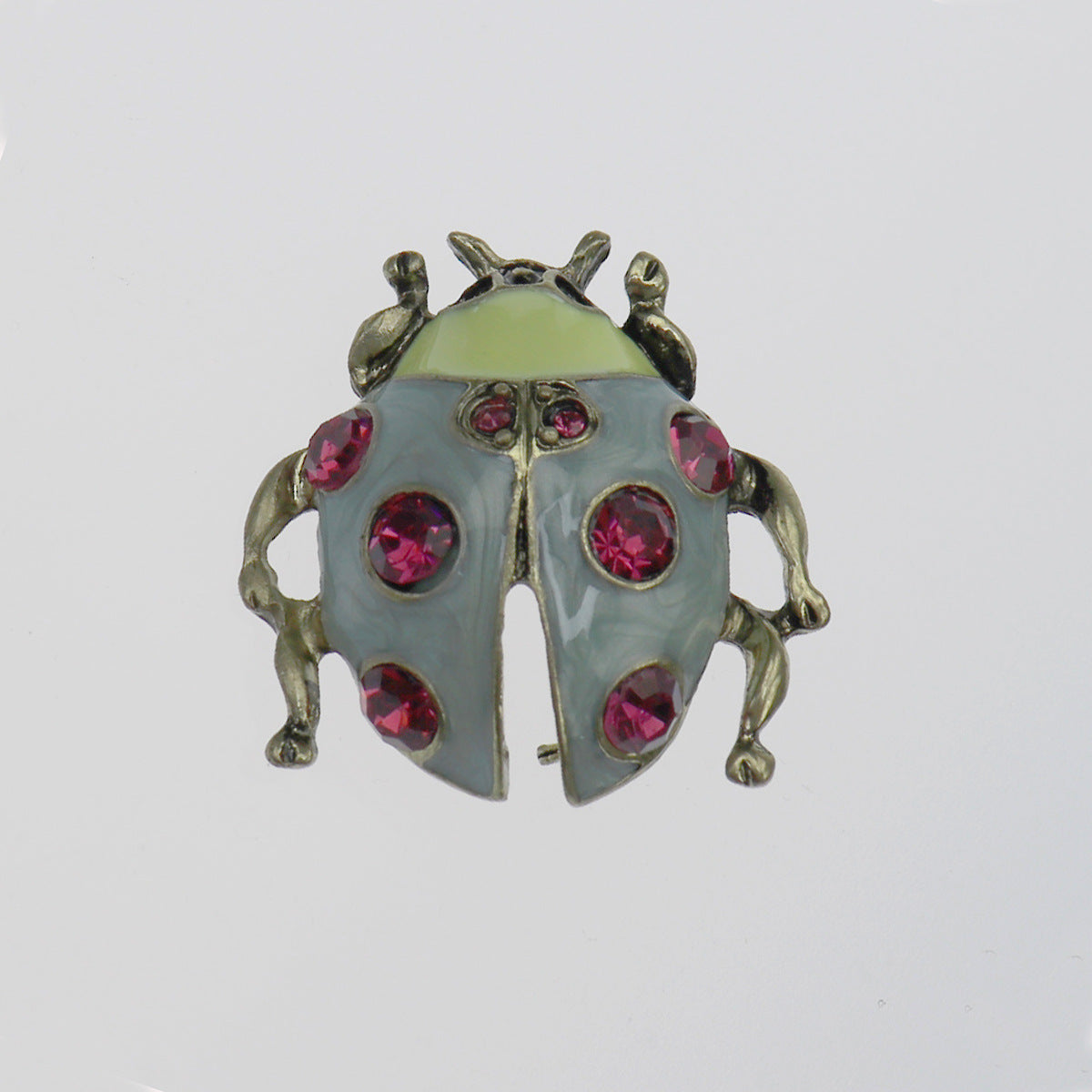 Alloy Insect Pin Featuring Enamel Craftsmanship