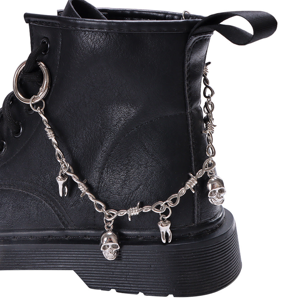 Hip-Hop Style Shoe Buckle Featuring Skull Pattern For Trendy Footwear Accessories