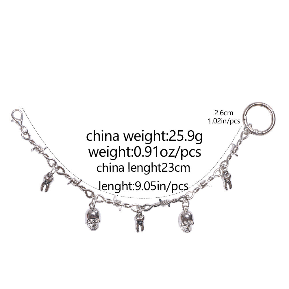 Hip-Hop Style Shoe Buckle Featuring Skull Pattern For Trendy Footwear Accessories