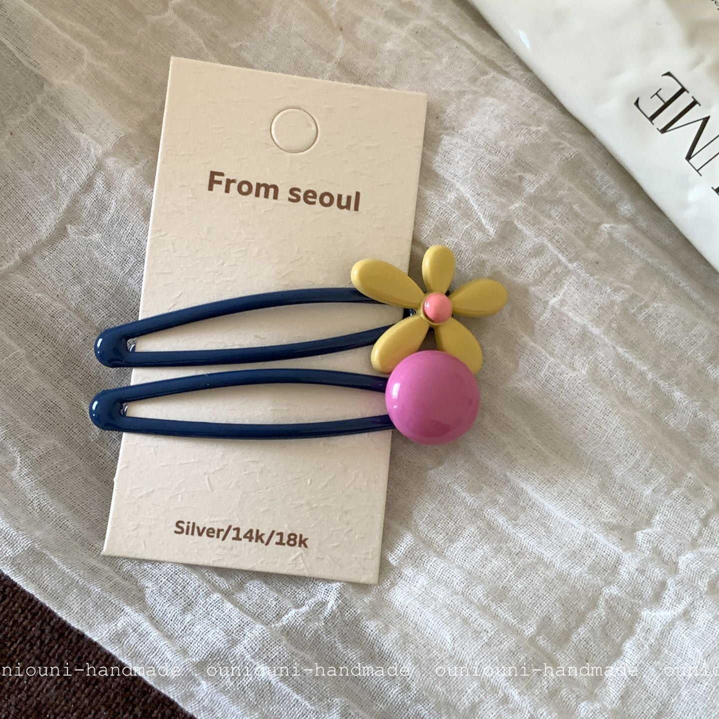 New Style Flowers BB Clips Hairpin In Coffer Color, Alloy Material, 2 PCS Package For Summer