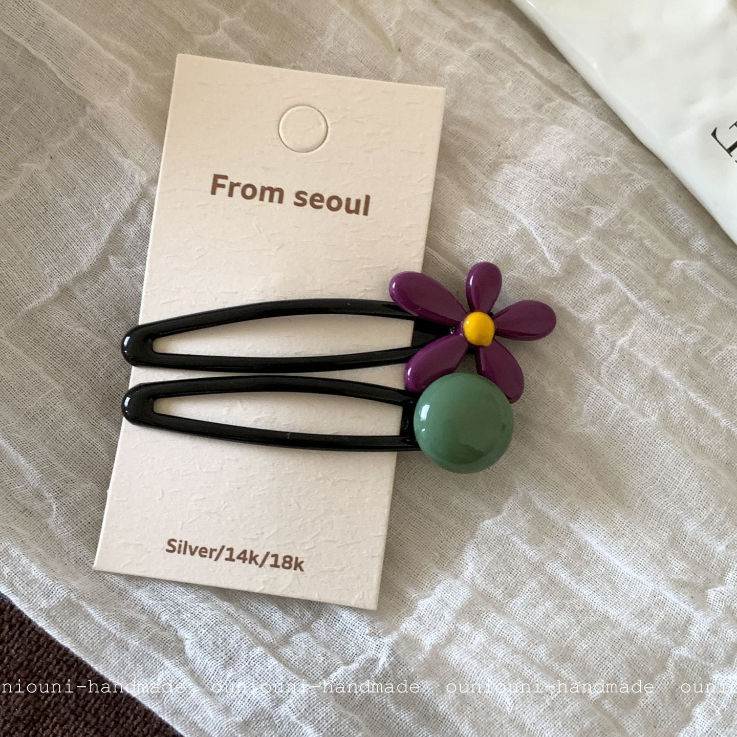 New Style Flowers BB Clips Hairpin In Coffer Color, Alloy Material, 2 PCS Package For Summer