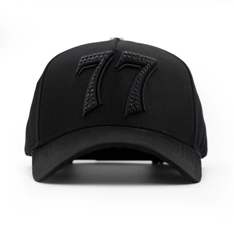 Casual Baseball Cap With Wide Brim Featuring Cartoon Character Embroidery, Made Of Soft Flannel For UV Protection