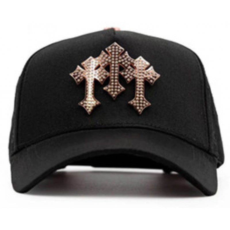 Casual Baseball Cap With Wide Brim Featuring Cartoon Character Embroidery, Made Of Soft Flannel For UV Protection