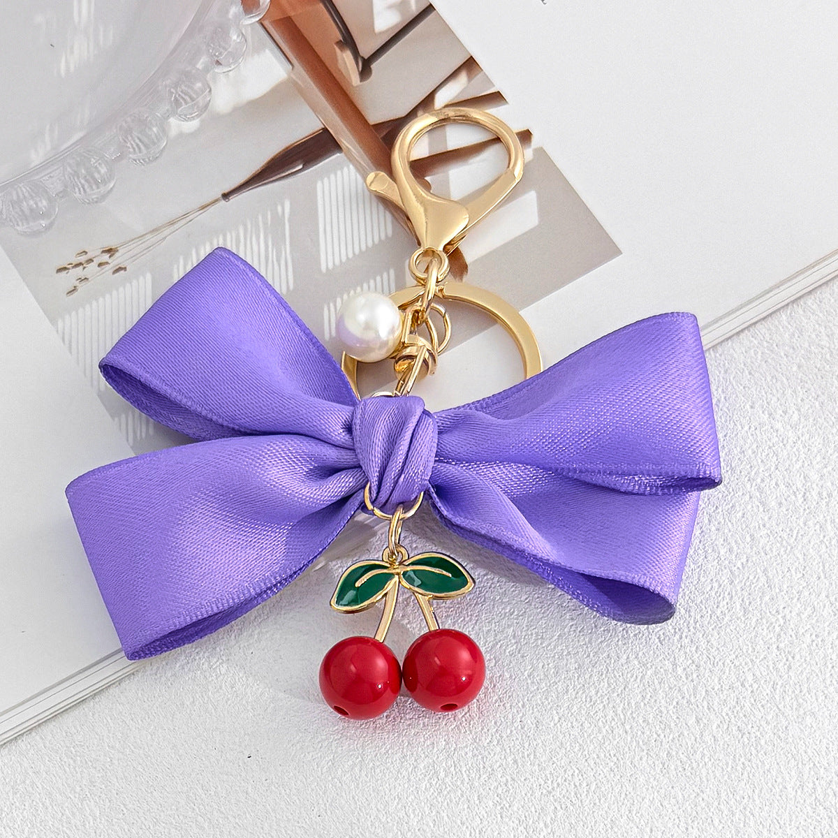 Multicolor Bow Tie Key Chain In New Style, Made Of Durable Alloy, Perfect For Winter Accessories