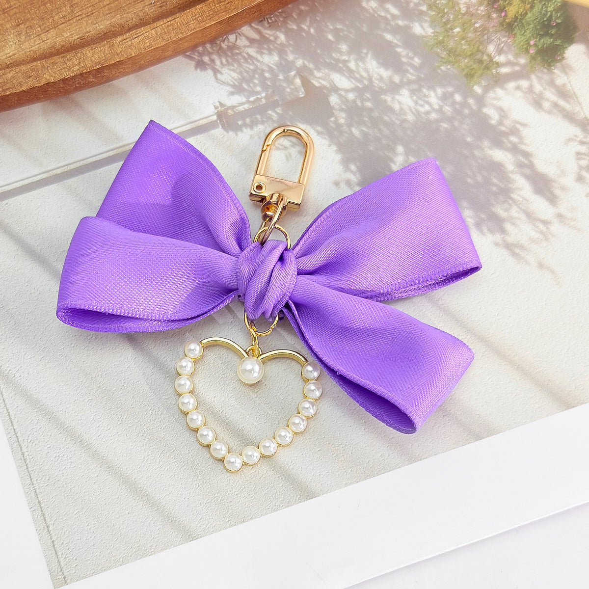 Multicolor Bow Tie Key Chain In New Style, Made Of Durable Alloy, Perfect For Winter Accessories