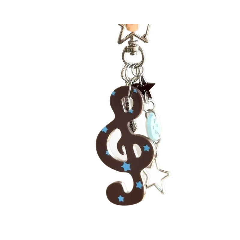 Memorial Acrylic Keychain In Coffer Color, Stylish Phone Pendant With Durable Acrylic Inlay