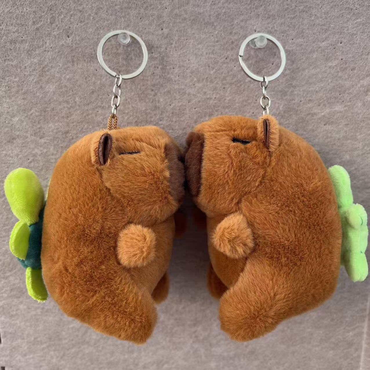 Capybara Plush Stuffed Animal Toy Keychain In Light Green, Soft And Cuddly Plush Doll For Kids And Collectors