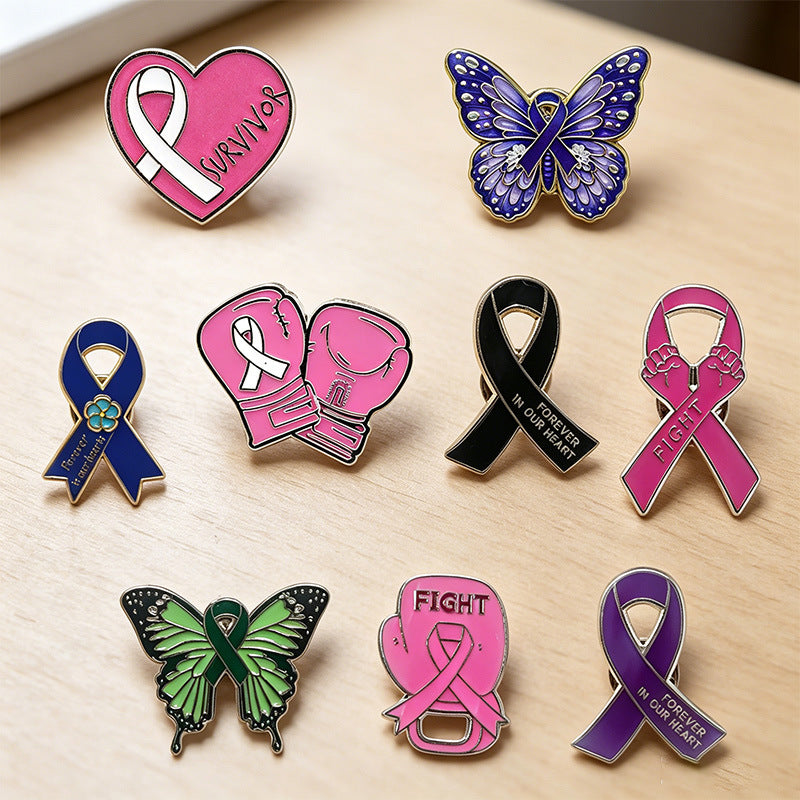 Heart Shape Pin In Alloy With Enamel Craftsmanship, Featuring Natural Pink Color
