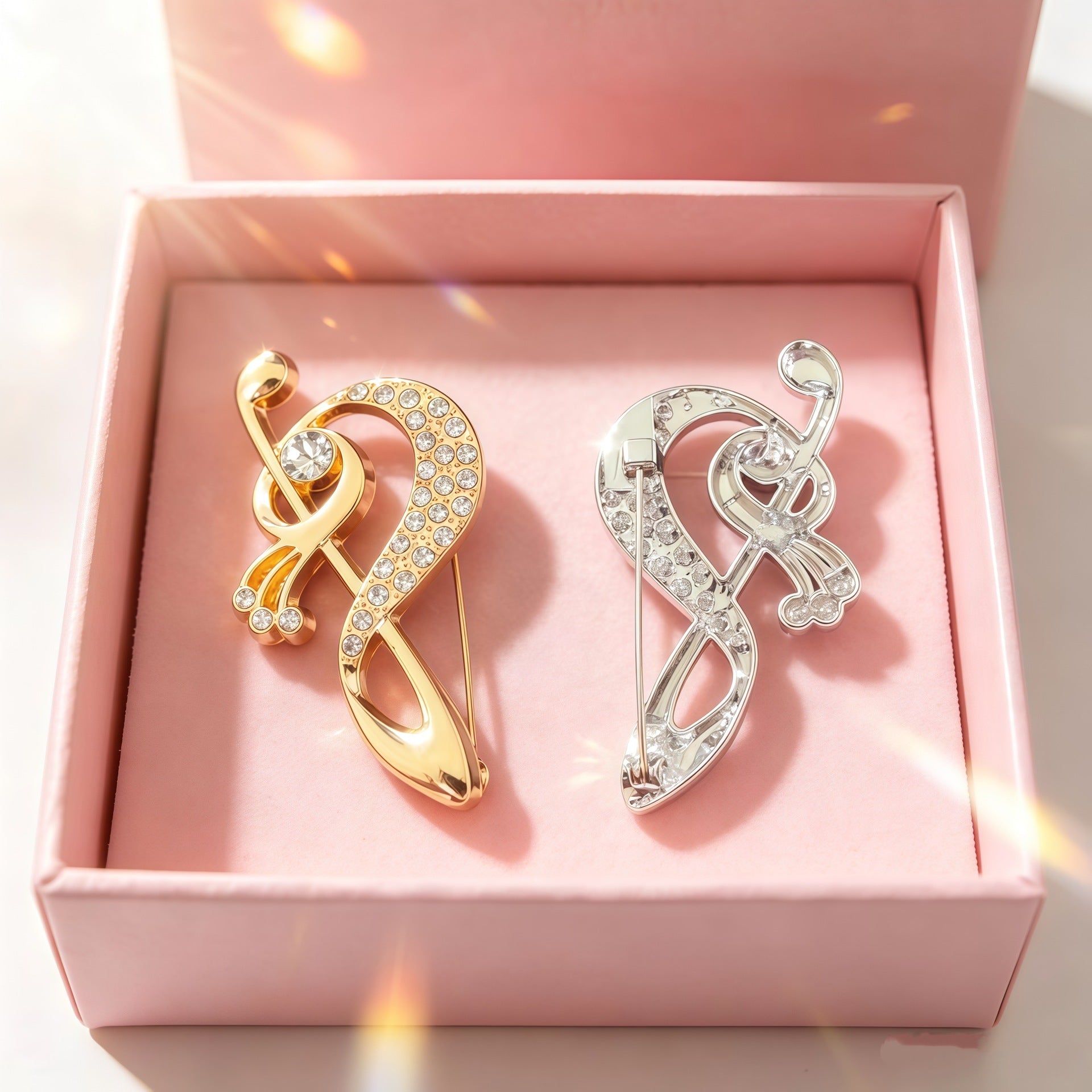 Gold Alloy Pin With Electroplated Finish, Stylish And Durable Accessory