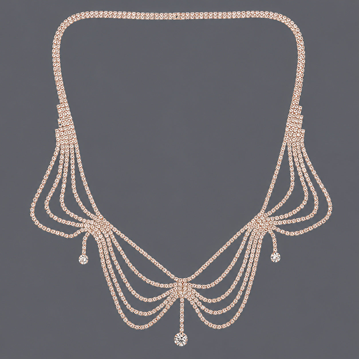 Ethnic Style Tassel Alloy Inlay Rhinestones Hair Band 1 Piece