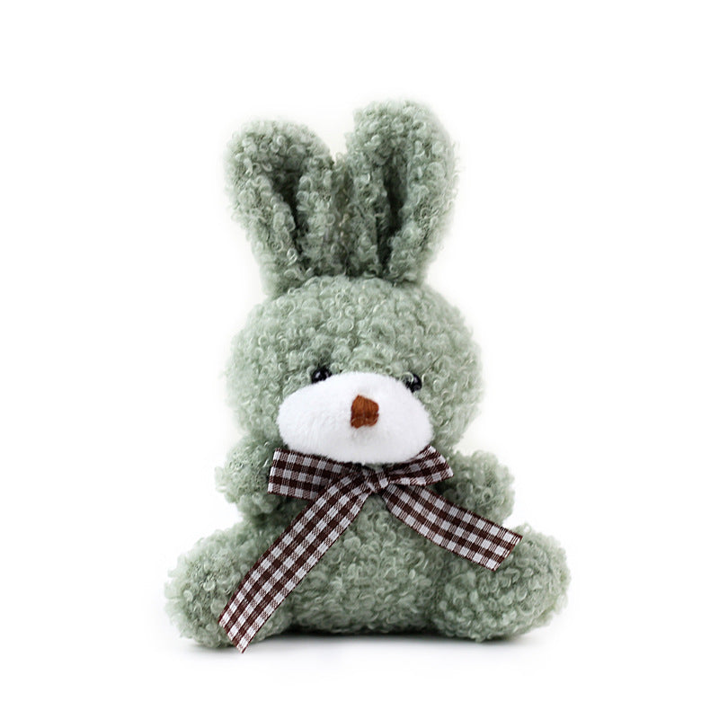 Cute Natural Pink Plush Rabbit Stuffed Animal Toy For Children Unisex