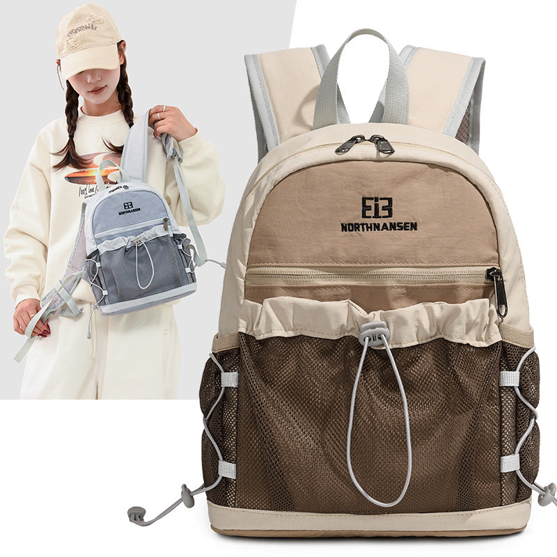 Letter Pattern Nylon Hiking Backpack, Lightweight And Perfect For Summer Casual Use