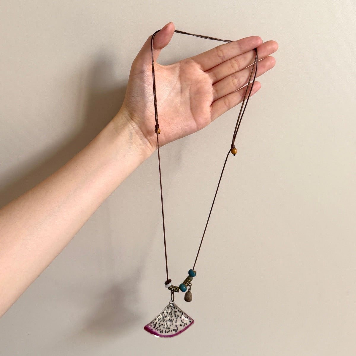 Lady Modern Style Solid Color Titanium Steel Tassel Plating Layered Necklaces