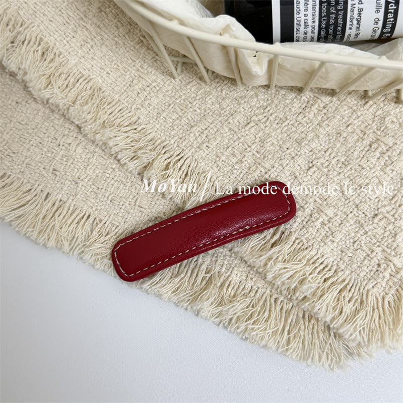 New Style Geometric BB Clips Hairpin For Women Featuring Alloy Material With PU Inlay In Coffer Color