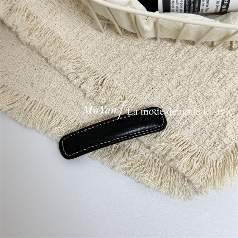 New Style Geometric BB Clips Hairpin For Women Featuring Alloy Material With PU Inlay In Coffer Color