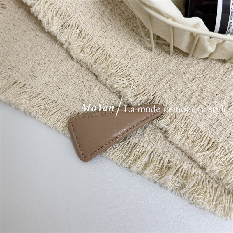 New Style Geometric BB Clips Hairpin For Women Featuring Alloy Material With PU Inlay In Coffer Color