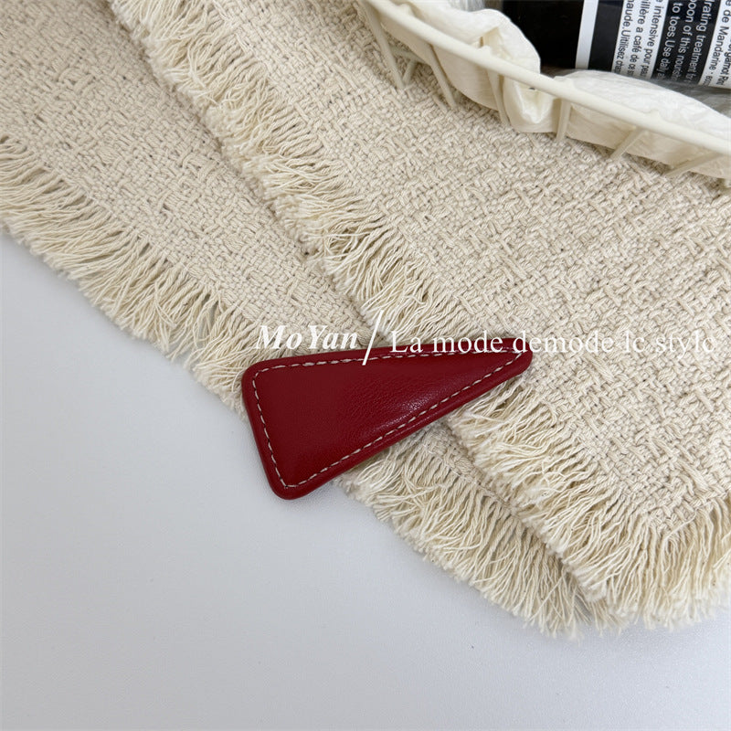 New Style Geometric BB Clips Hairpin For Women Featuring Alloy Material With PU Inlay In Coffer Color